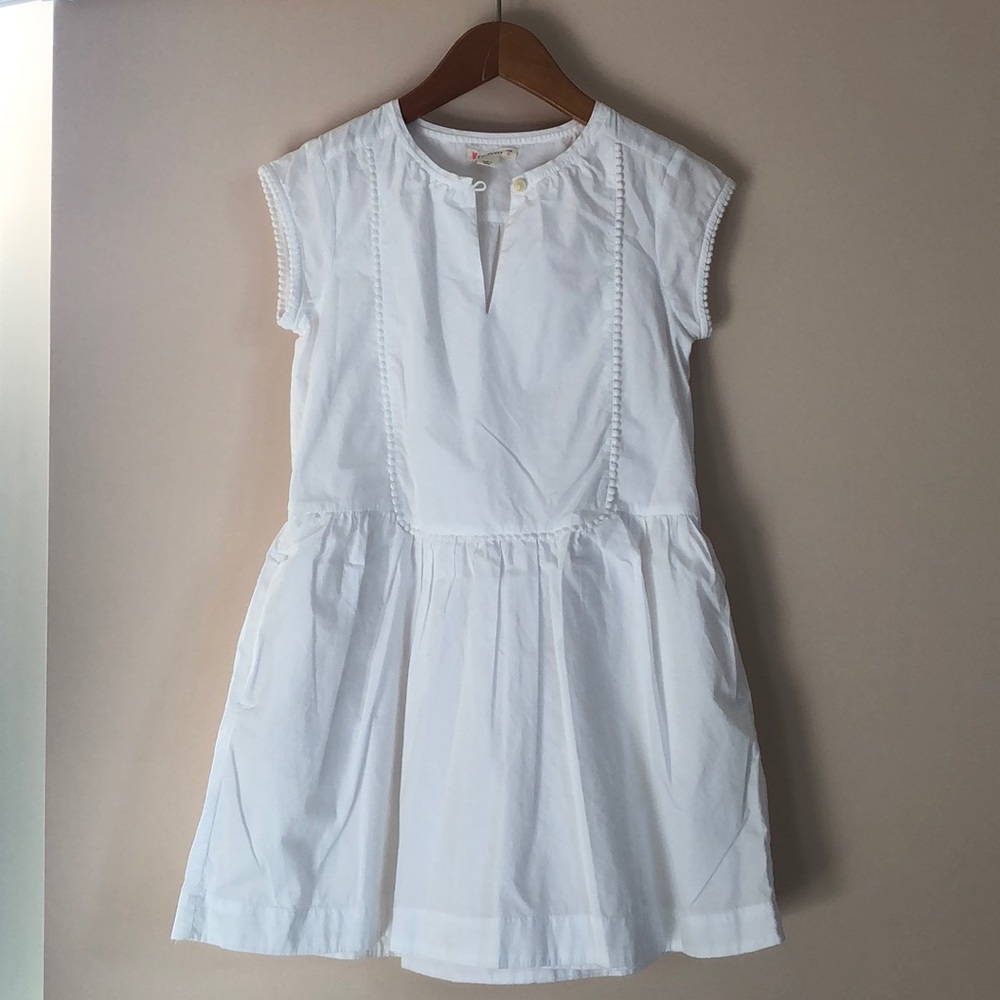 Girls Crewcuts White Cotton Dress